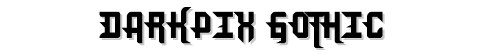 DarkPix Gothic font